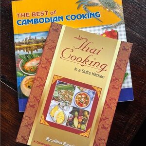 Thai Cooking in a Sufi's Kitchen Cookbook and The Best of Cambodian Cooking